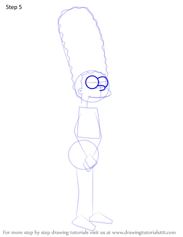 How to Draw Marge Simpson from Futurama (Futurama) Step by Step ...