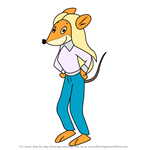 How to Draw Miss Angel Paws from Geronimo Stilton