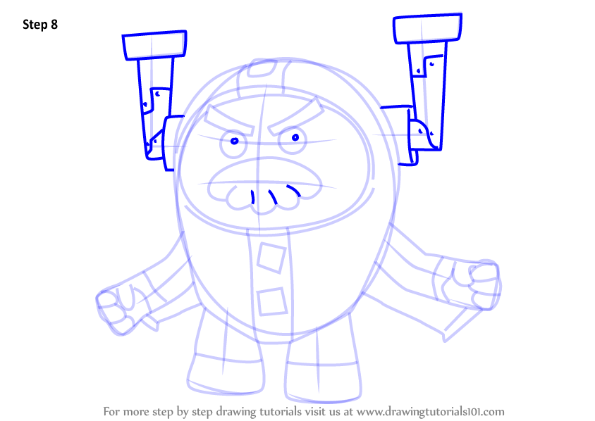 Learn How to Draw Grandmaster Glitch from Go Jetters (Go Jetters) Step ...