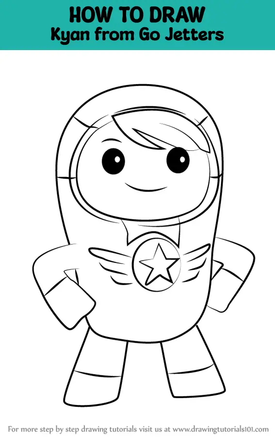 How to Draw Kyan from Go Jetters (Go Jetters) Step by Step ...