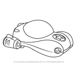 How to Draw Vroomster from Go Jetters