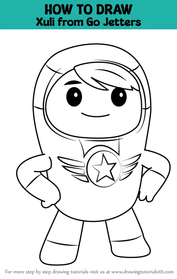 How to Draw Xuli from Go Jetters (Go Jetters) Step by Step ...