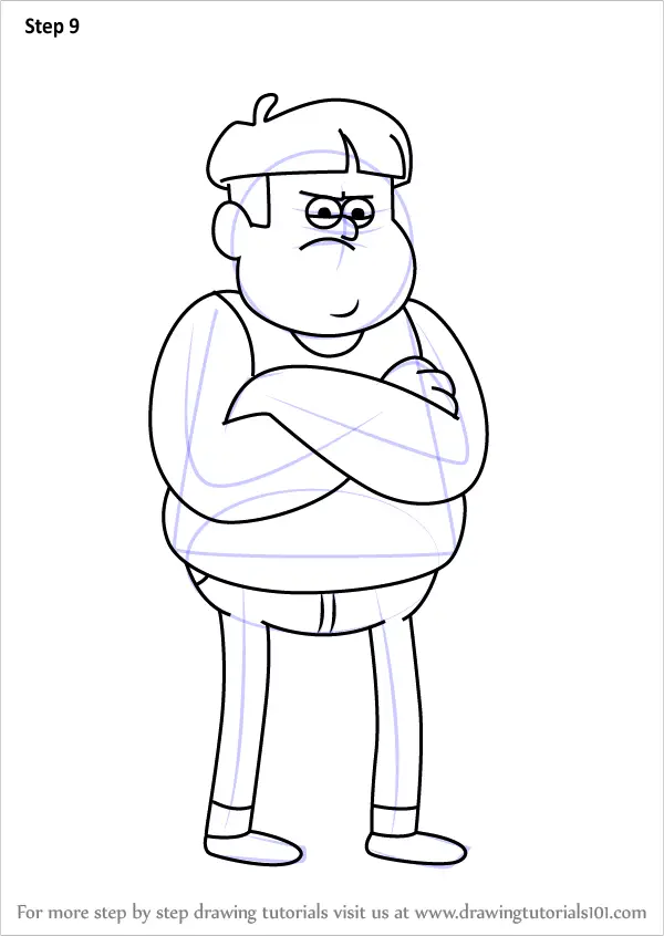 How To Draw Crampelter From Gravity Falls (gravity Falls) Step By Step 