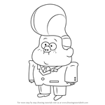 How to Draw Gideon Gleeful from Gravity Falls (Gravity Falls) Step by ...