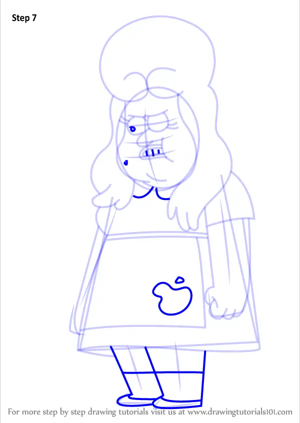 How to Draw Lazy Susan from Gravity Falls (Gravity Falls) Step by Step