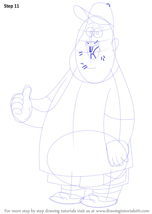 Gravity Falls Drawing Outline