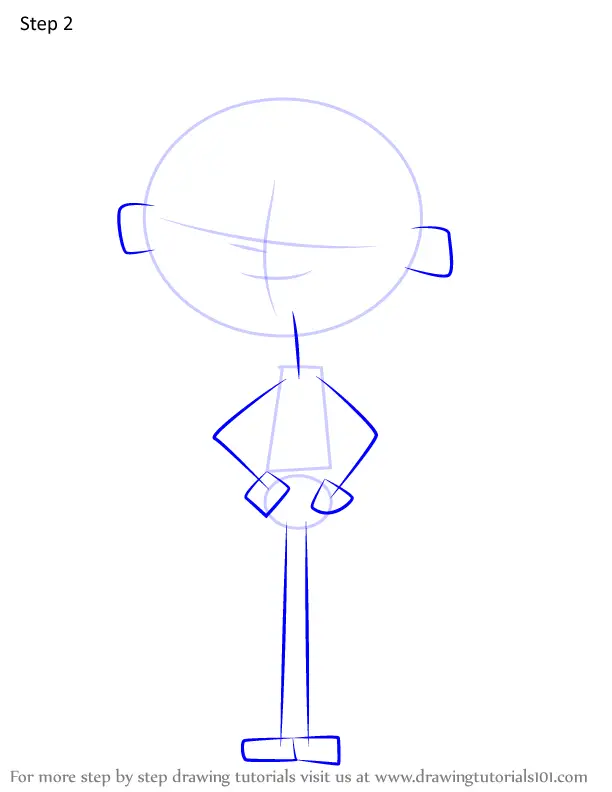 How to Draw N'ORB Lenny from Grojband (Grojband) Step by Step ...