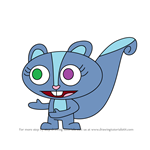 How to Draw Acorn from Happy Tree Friends