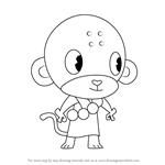 How to Draw Buddhist Monkey from Happy Tree Friends