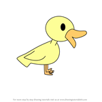 How to Draw Duck from Happy Tree Friends