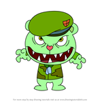 How to Draw Fliqpy from Happy Tree Friends