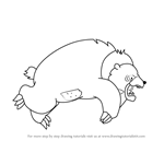 How to Draw Grizzly Bear from Happy Tree Friends