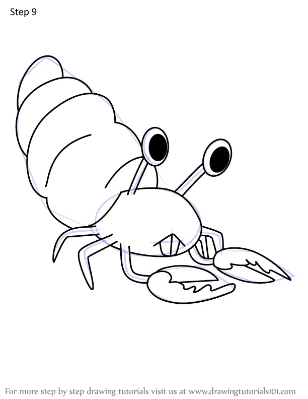 How to Draw Hermit Crab from Happy Tree Friends (Happy Tree Friends ...