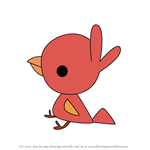 How to Draw Red chick from Happy Tree Friends