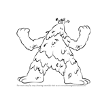 How to Draw Fogbark Monster from Harvey Beaks