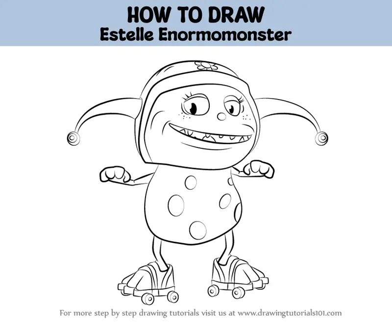 How to Draw Estelle Enormomonster Henry Hugglemonster Step