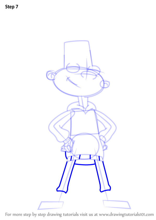 How To Draw Gerald Johanssen From Hey Arnold Hey Arnold Step By