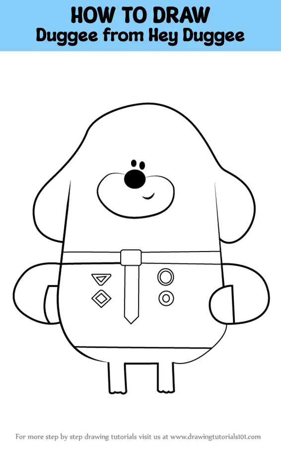 How to Draw Duggee from Hey Duggee (Hey Duggee) Step by Step ...