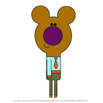 How to Draw Norrie's Dad from Hey Duggee