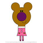 How to Draw Norrie's Mum from Hey Duggee