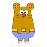 How to Draw Vole from Hey Duggee