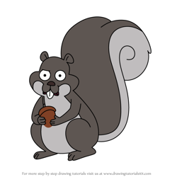 How to Draw Squirrel from HouseBroken