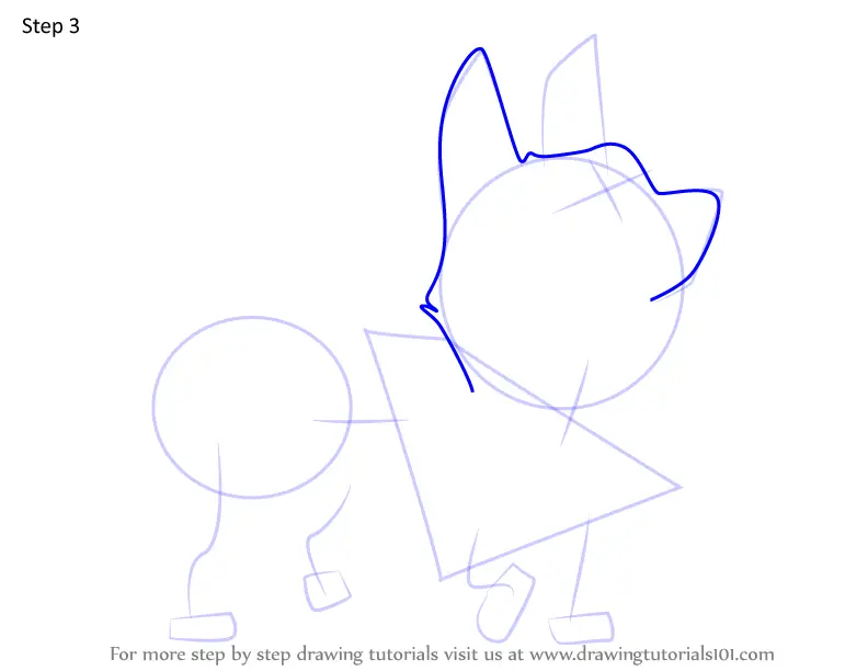 How to Draw Messenger Corgi from Infinity Train (Infinity Train) Step ...