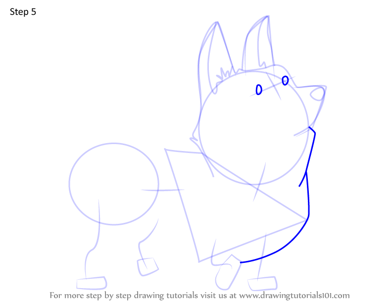 How to Draw Messenger Corgi from Infinity Train (Infinity Train) Step ...