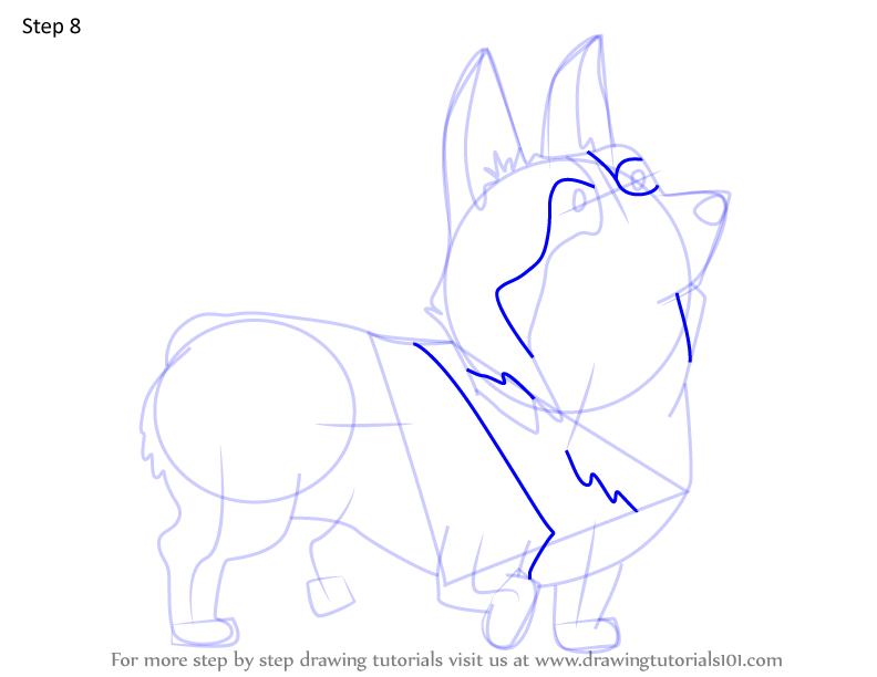 How to Draw Messenger Corgi from Infinity Train (Infinity Train) Step ...