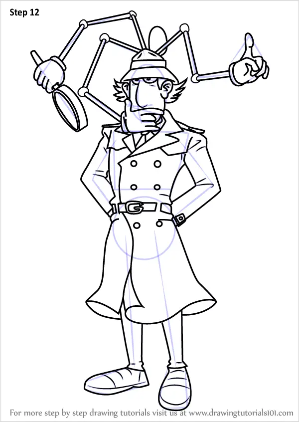 Learn How to Draw Inspector Gadget from Inspector Gadget (Inspector