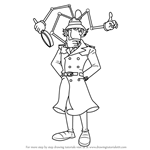 How to Draw Inspector Gadget from Inspector Gadget