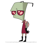 How to Draw Invader Flobee from Invader Zim