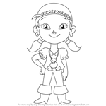 How to Draw Izzy from Jake and the Never Land Pirates
