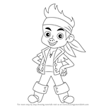 How to Draw Jake from Jake and the Never Land Pirates