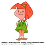 How to Draw Little Suzy from Johnny Bravo