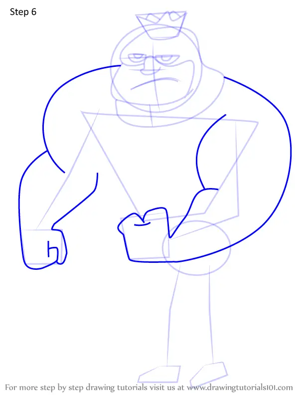 How to Draw Pain King from Kim Possible (Kim Possible) Step by Step ...