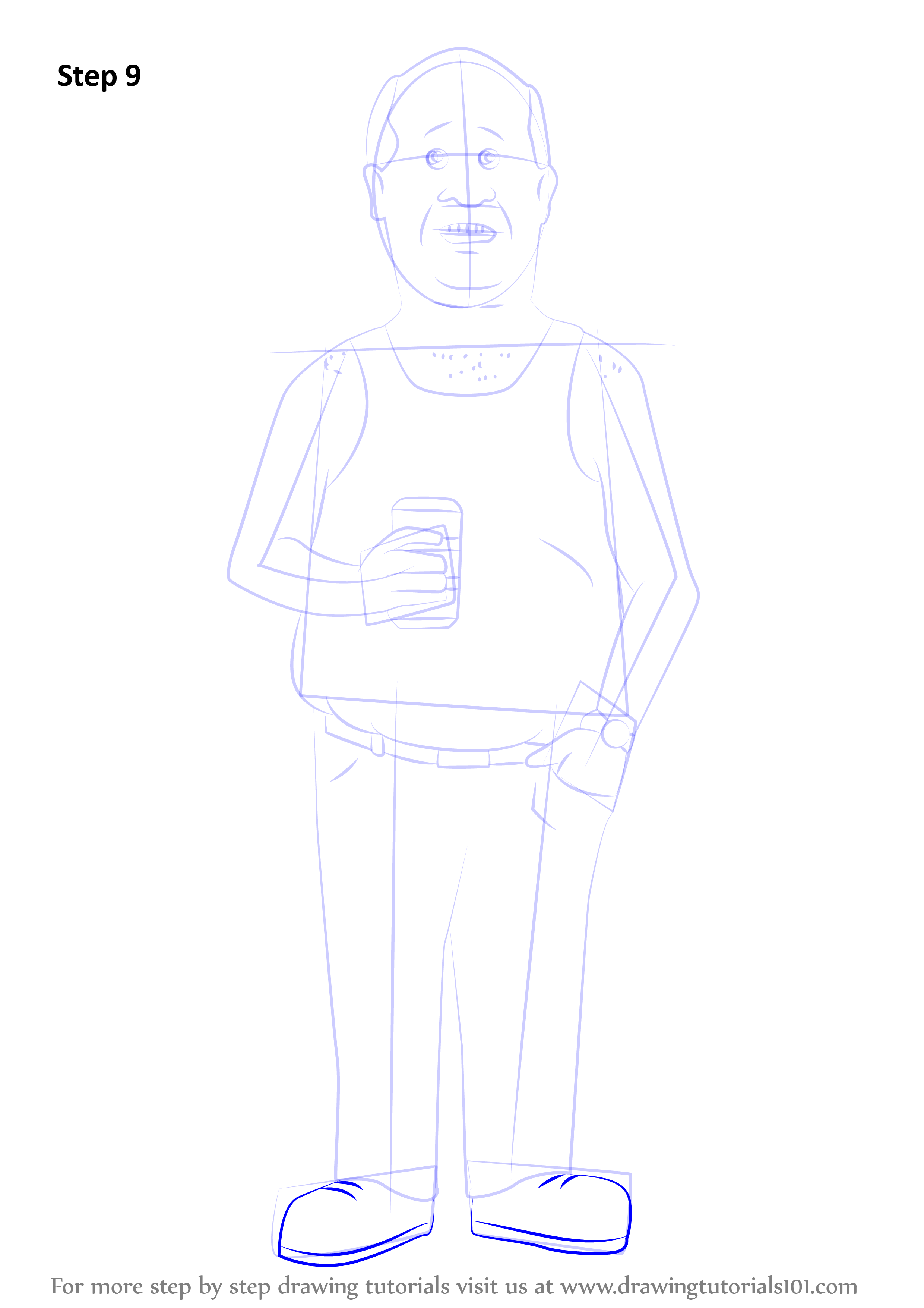 How to Draw Bill Dauterive from King of the Hill (King of the Hill