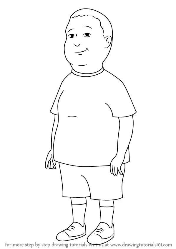 How to Draw Bobby Hill from King of the Hill (King of the Hill) Step by ...