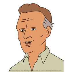 How to Draw Dennis Hopper from King of the Hill