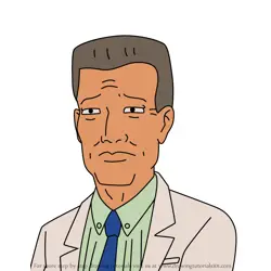 How to Draw Dr. Mark Sarti from King of the Hill