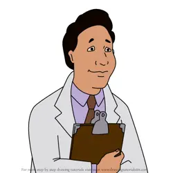 How to Draw Dr. Morley from King of the Hill