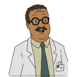 How to Draw Dr. Stephens from King of the Hill