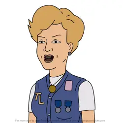 How to Draw Jo Rita from King of the Hill