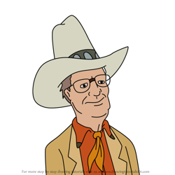 How to Draw Mr. Holloway from King of the Hill