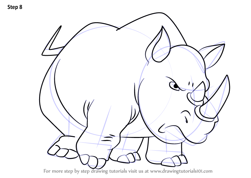 Download Step by Step How to Draw Rhinoceros from Krypto the ...