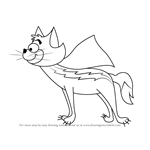 How to Draw Streaky the Supercat from Krypto the Superdog