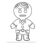 How to Draw Gingerbread boy from Little Charmers