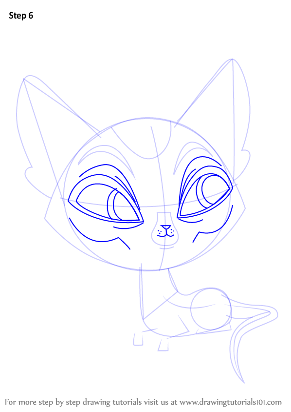 How To Draw Cairo From Littlest Pet Shop (littlest Pet Shop) Step By 