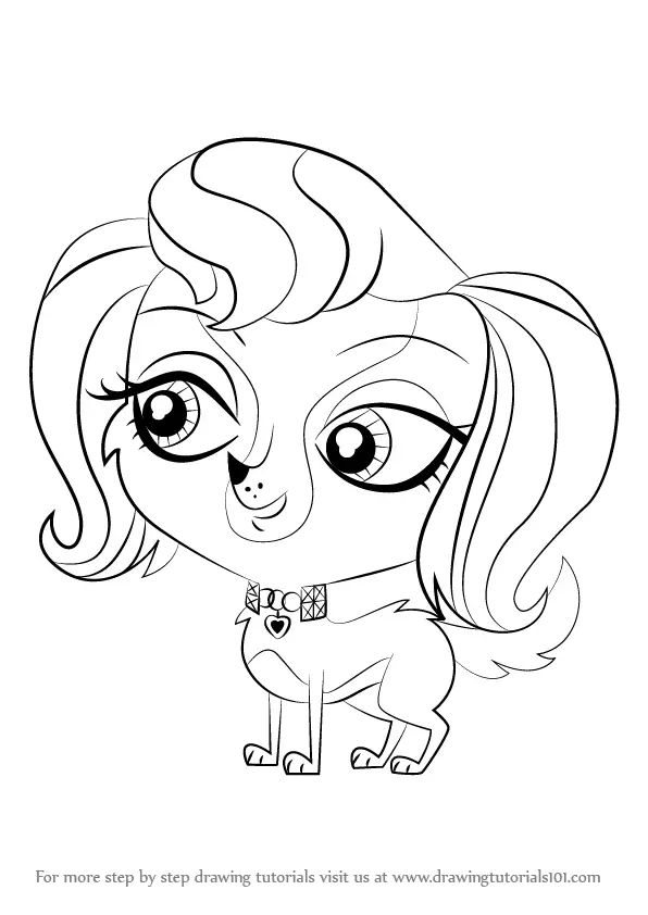 How to Draw Gail Trent from Littlest Pet Shop (Littlest Pet Shop) Step ...