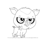 How to Draw Mary Frances from Littlest Pet Shop